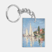 Claude Monet - Regattas in Argenteuil Sleutelhanger (Voorkant Links)