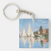 Claude Monet - Regattas in Argenteuil Sleutelhanger (Voorkant)