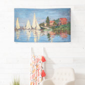 Claude Monet - Regattas in Argenteuil Spandoek (Insitu)