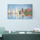 Claude Monet - Regattas in Argenteuil Spandoek (Beurs)