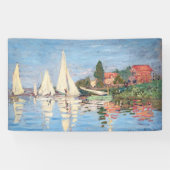 Claude Monet - Regattas in Argenteuil Spandoek (Horizontaal)