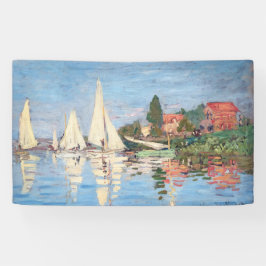 Claude Monet - Regattas in Argenteuil Spandoek