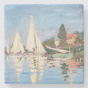Claude Monet - Regattas in Argenteuil Stenen Onderzetter