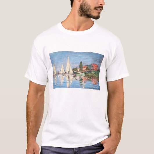 Claude Monet - Regattas in Argenteuil T-shirt (Voorkant)