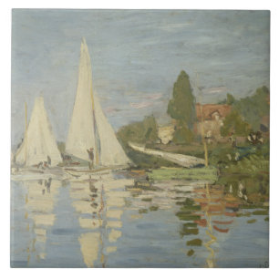 Claude Monet - Regattas in Argenteuil Tegeltje