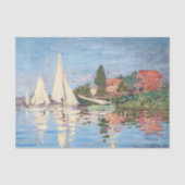 Claude Monet - Regattas in Argenteuil Tissuepapier (Voorkant)