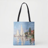 Claude Monet - Regattas in Argenteuil Tote Bag (Voorkant)