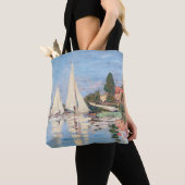 Claude Monet - Regattas in Argenteuil Tote Bag (Dichtbij)