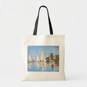 Claude Monet - Regattas in Argenteuil Tote Bag
