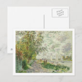 Claude Monet | Riverbank bij Gennevilliers Briefkaart (Voorkant / Achterkant)