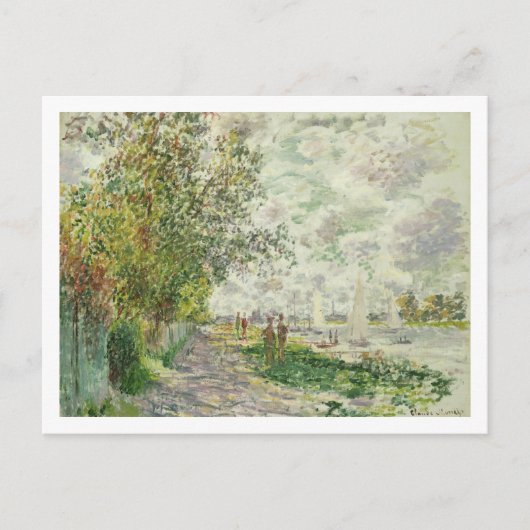 Claude Monet | Riverbank bij Gennevilliers Briefkaart (Voorkant)