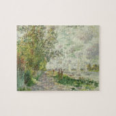 Claude Monet | Riverbank bij Gennevilliers Legpuzzel (Horizontaal)