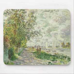 Claude Monet   Riverbank bij Gennevilliers Muismat
