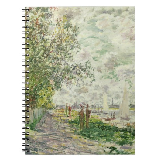 Claude Monet | Riverbank bij Gennevilliers Notitieboek (Voorkant)