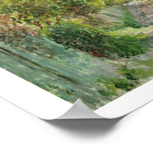 Claude Monet | Riverbank bij Gennevilliers Poster (Hoek)