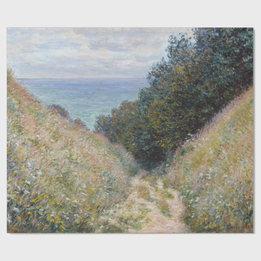 Claude Monet Road in La Cavée, Pourville Cadeaupapier (Vlak)