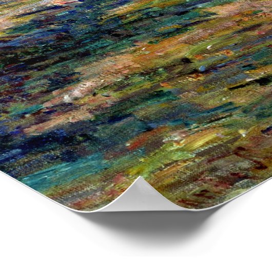 Claude Monet Road van La Roche-Guyon Poster (Hoek)