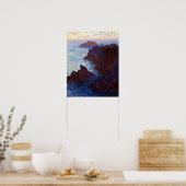 Claude Monet Rocks in Belle-lle, Port-Domois Poster (Keuken)