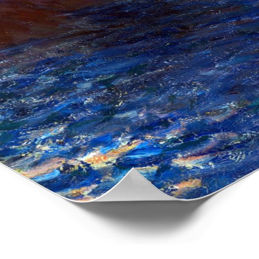 Claude Monet Rocks in Belle-lle, Port-Domois Poster (Hoek)