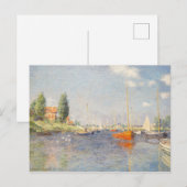 Claude Monet. Rode boten, Argenteuil Briefkaart (Voorkant / Achterkant)