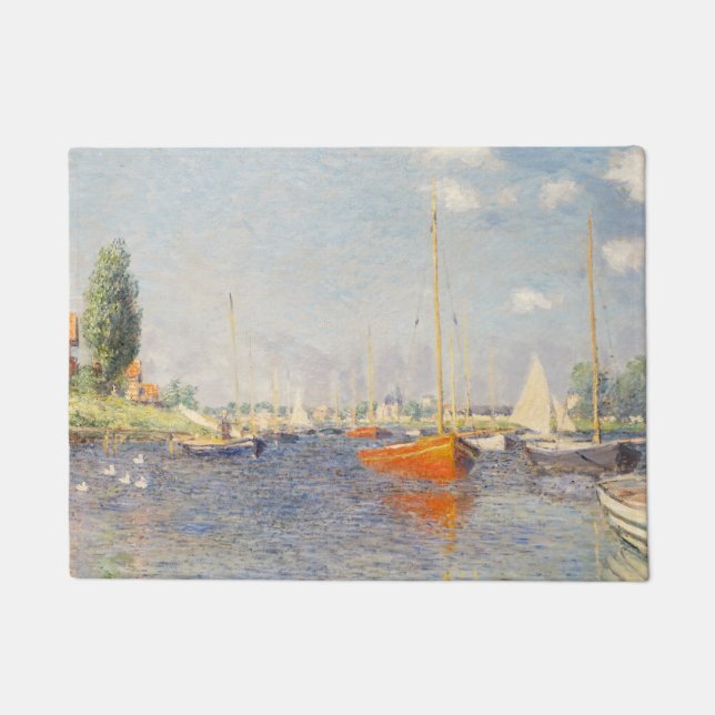 Claude Monet. Rode boten, Argenteuil Deurmat (Voorkant)