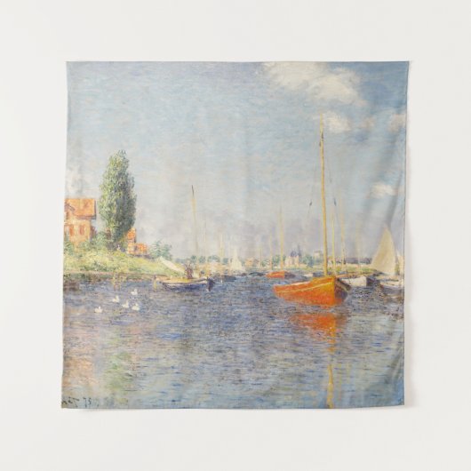 Claude Monet. Rode boten, Argenteuil Wandkleed (Voorkant)