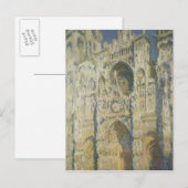 Claude Monet | Roen kathedraal op volle zon Briefkaart (Voorkant / Achterkant)