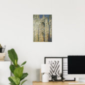 Claude Monet | Roen kathedraal op volle zon Poster (Thuiskantoor)