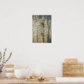 Claude Monet | Roen kathedraal op volle zon Poster (Keuken)
