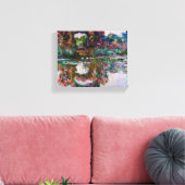 Claude Monet - Roos blote kerken bij Giverny Canvas Afdruk (Insitu (Woonkamer))