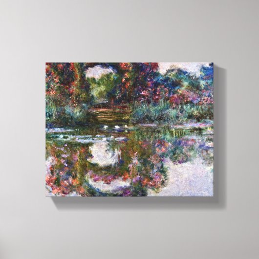 Claude Monet - Roos blote kerken bij Giverny Canvas Afdruk (Voorkant)