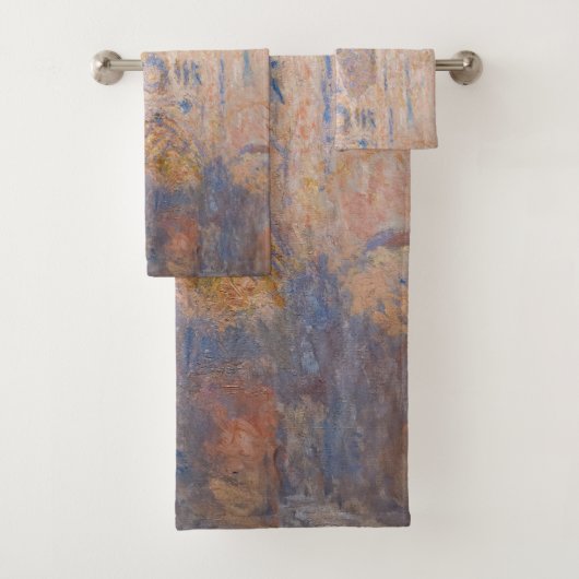 Claude Monet - Rouen Cathedraal bij zonsondergang Bad Handdoek (Insitu)