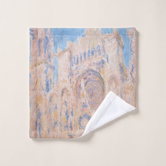 Claude Monet - Rouen Cathedraal bij zonsondergang Bad Handdoek (Wasdoekje)
