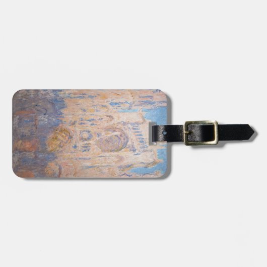 Claude Monet - Rouen Cathedraal bij zonsondergang Bagagelabel (Voorkant horizontaal)