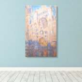Claude Monet - Rouen Cathedraal bij zonsondergang Canvas Afdruk (Insitu (Houten vloer))