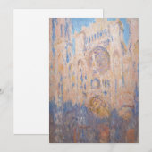 Claude Monet - Rouen Cathedraal bij zonsondergang Kaart (Voorkant / Achterkant)