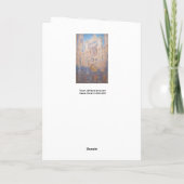 Claude Monet - Rouen Cathedraal bij zonsondergang Kaart (Achterkant)