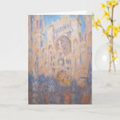 Claude Monet - Rouen Cathedraal bij zonsondergang Kaart (Gele Bloem)