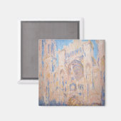 Claude Monet - Rouen Cathedraal bij zonsondergang Magneet (Voorkant / Achterkant)