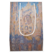 Claude Monet - Rouen Cathedraal bij zonsondergang Medium Cadeauzakje (Achterkant)