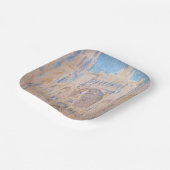 Claude Monet - Rouen Cathedraal bij zonsondergang Papieren Bordje (Gebogen)