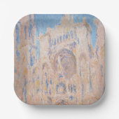 Claude Monet - Rouen Cathedraal bij zonsondergang Papieren Bordje (Voorkant)
