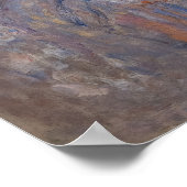 Claude Monet - Rouen Cathedraal bij zonsondergang Poster (Hoek)