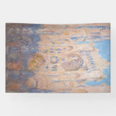 Claude Monet - Rouen Cathedraal bij zonsondergang Spandoek (Horizontaal)