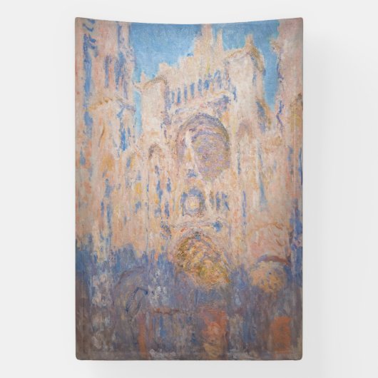 Claude Monet - Rouen Cathedraal bij zonsondergang Spandoek (Verticaal)