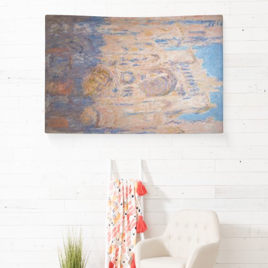 Claude Monet - Rouen Cathedraal bij zonsondergang Spandoek (Insitu)