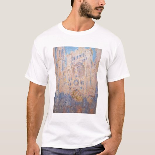 Claude Monet - Rouen Cathedraal bij zonsondergang T-shirt (Voorkant)