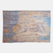 Claude Monet - Rouen Cathedraal bij zonsondergang Theedoek (Horizontaal)
