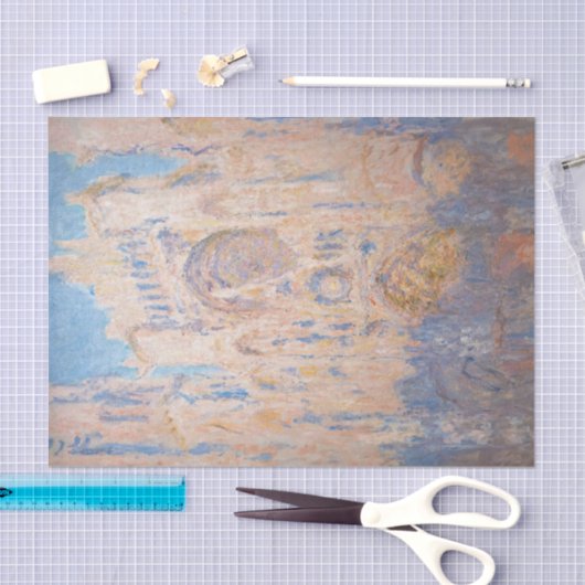 Claude Monet - Rouen Cathedraal bij zonsondergang Tissuepapier (Craft)