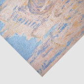 Claude Monet - Rouen Cathedraal bij zonsondergang Tissuepapier (Detail)